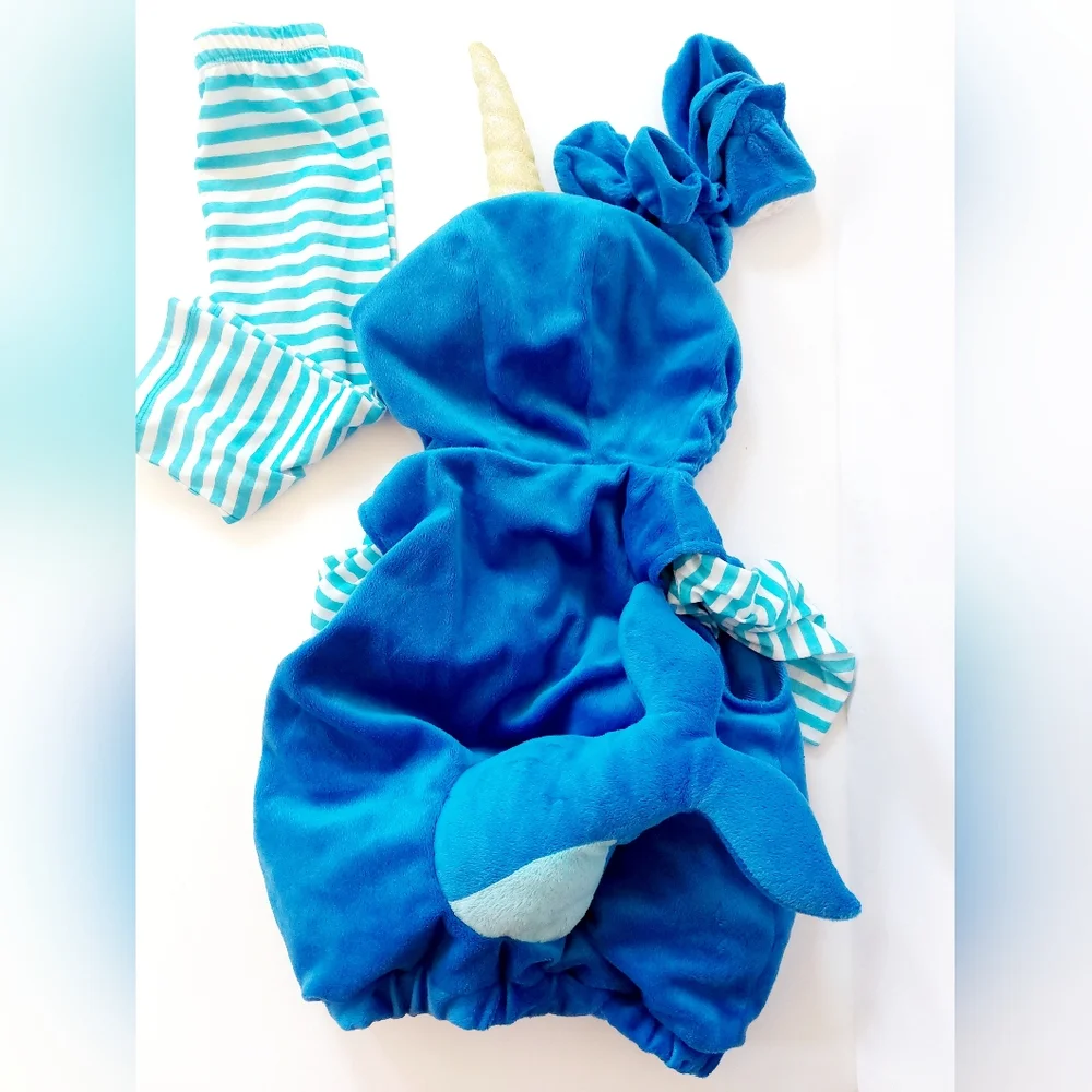 5 pc Narwal Infant Costume size‎ 6-12m Halloween Christmas Buddy the Elf